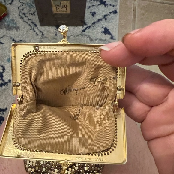 Whiting & Davis Gold Sequin Miniaudiere Vintage -Gorgeous, Lux - Picture 10 of 10